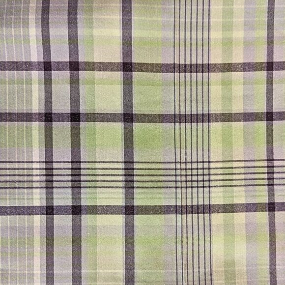 Vintage Late 90s ANN TAYLOR Green Candy Brigadoon Plaid Pedal Pusher Capri Sz 4P - Picture 2 of 6